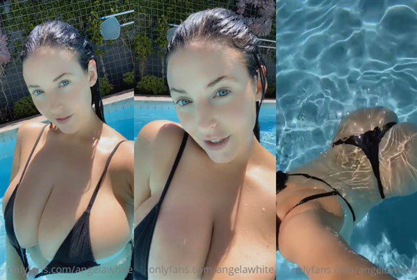 Angela White Onlyfans Teasing You In Pool Video