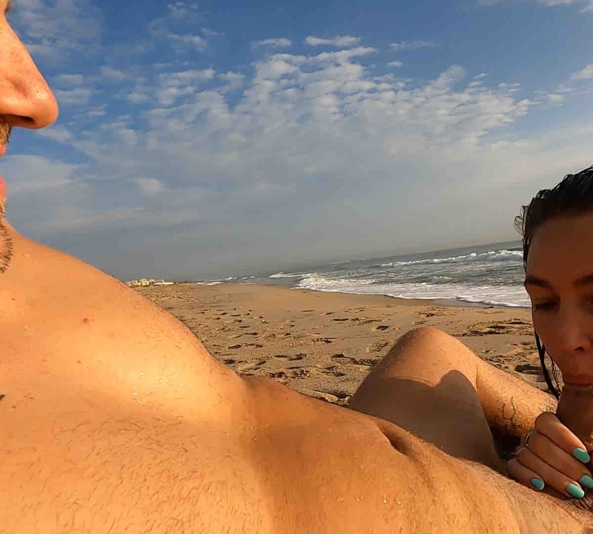 Yuli & Mateo Public Bj On The Beach