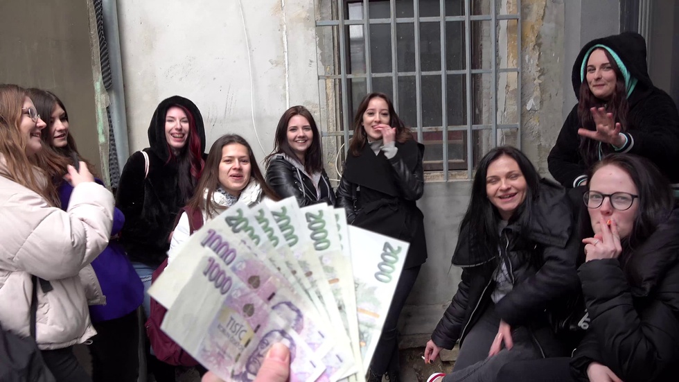 Czech Streets With Girls From Hairdressing Tech In Girls From Hairdressing Tech