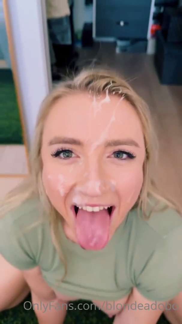 Blondeadobo Blowjob Facial Video Leaked