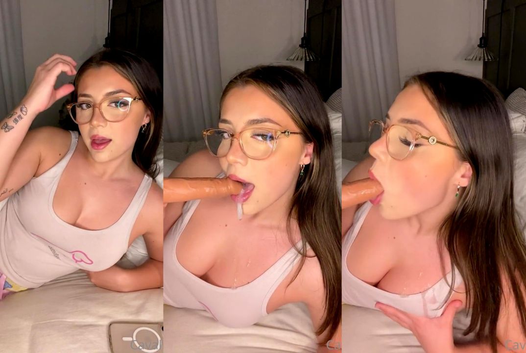 Lilith Cavaliere Dildo Blowjob Dirty Talk Video Leaked