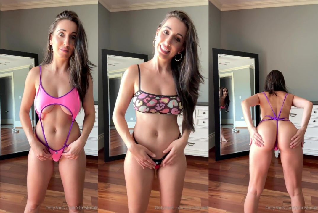 Christina Khalil Swimwear Micro Bikini Ppv Video Leaked